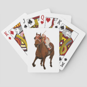 Reitsport Pferderennen Spielkarten