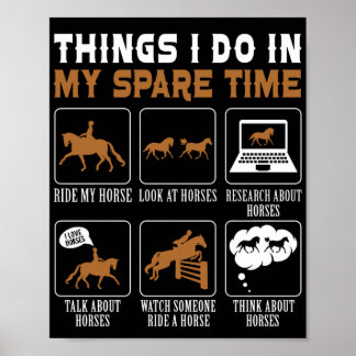 Reitsport Reitsport Dinge, die ich in meinem Poster