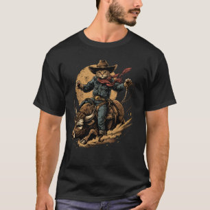 Reitsport Stier Reiten Männer, Frauen & Kinder Kat T-Shirt