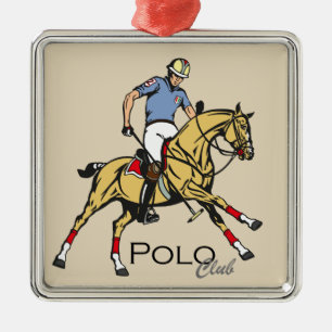 Reitsportclub Silbernes Ornament