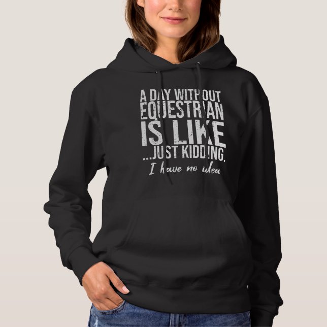 Reitsportgeschenk Hoodie (Vorderseite)