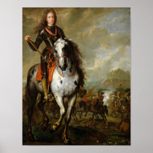 Reitsportrait von Prinz Eugene Poster