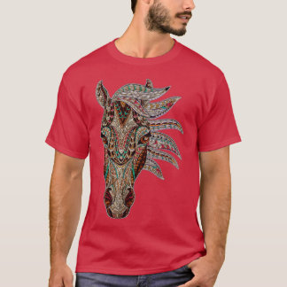 Reitstall Abstrakt Art Native American Geometri T-Shirt