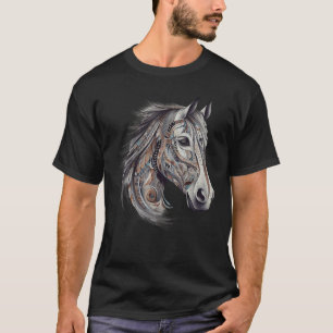 Reitstall Abstrakt Art Native American Geometri T-Shirt