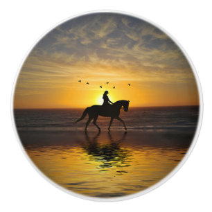 Reitstall Sunset Rider Schöne Keramikknauf