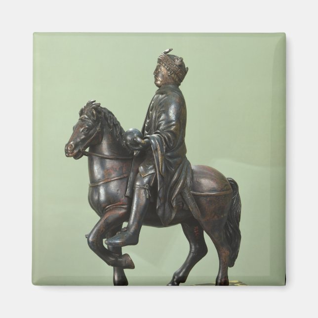 Reitstatue Charlemagne 2 Magnet (Vorne)
