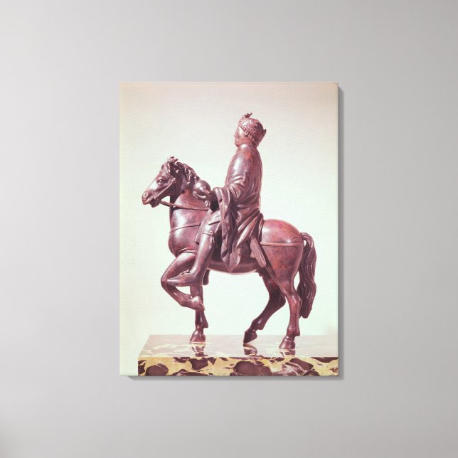 Reitstatue Charlemagne Leinwanddruck (Vorderseite)