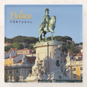 Reitstatue von König José I., Lissabon Glasuntersetzer
