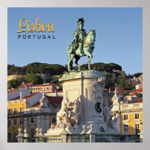 Reitstatue von König José I., Lissabon Poster