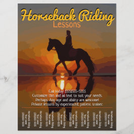 Reitstunden. Boarding Pferd.Trails Flyer