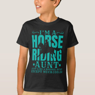 Reittante des Pferdes normal, aber Cooler T-Shirt