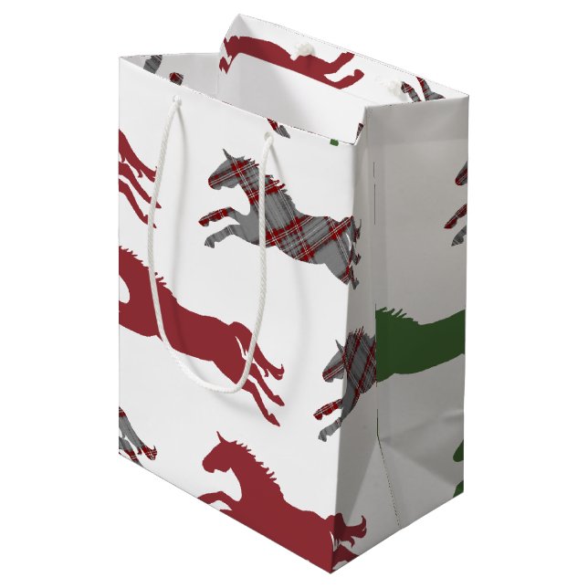 Reittier Mittlere Geschenktüte (Vorderseite Schrägansicht)
