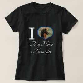 Reittier Niedlich I Liebe mein Pferdeherz Foto | N T-Shirt