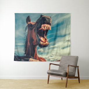 Reittier Wandteppich