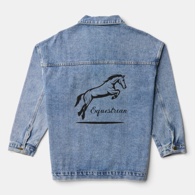 Reittiere Jeansjacke (Rückseite)