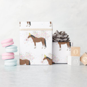Reittiere mit Party Geschenkpapier