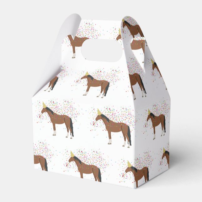 Reittiere mit Party Geschenkschachtel (Vorderseite)