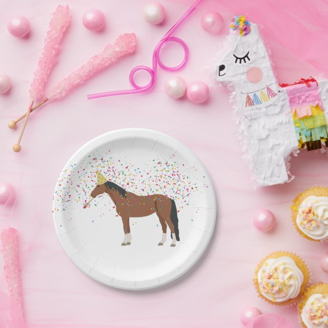 Reittiere mit Party Pappteller (Party)