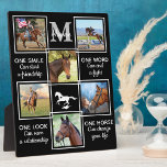 Reittiere Reittiere Personalisierte FotoCollage Fotoplatte<br><div class="desc">Feiern Sie Ihre beste Freundin mit einer individuellen Foto-Collage für Haustiere. Diese Collage aus dem Foto ist das ideale Geschenk für Sie, Ihre Familie oder Ihre Freunde, die Liebsten zu ehren. Zitat: " Ein Lächeln kann eine Freundschaft anfangen, ein Wort kann einen Kampf beenden, ein Blick kann eine Beziehung gerettet,...</div>