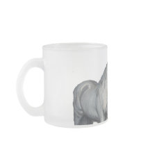 Reittiere Tasse mit dem Weißen Pferd für den Lover