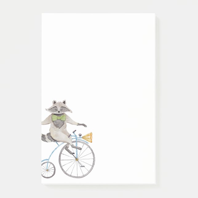 ReitWaschbär Post-it Klebezettel (Vorderseite)