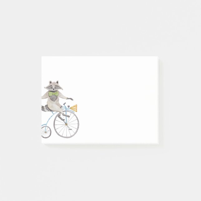 ReitWaschbär Post-it Klebezettel (Vorderseite)
