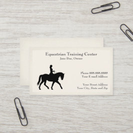 Reitzentrum Reitställe Business Card Visitenkarte
