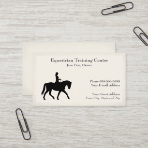 Reitzentrum Reitställe Business Card Visitenkarte