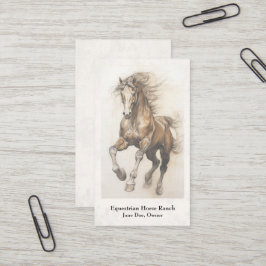 Reitzentrum Reitställe Business Card Visitenkarte