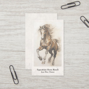 Reitzentrum Reitställe Business Card Visitenkarte
