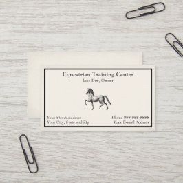 Reitzentrum Reitställe Business Card Visitenkarte