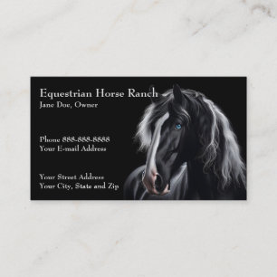 Reitzentrum Reitställe Business Card Visitenkarte