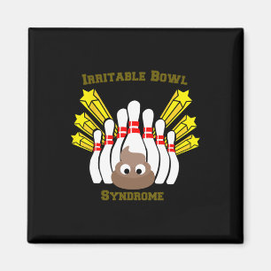 Reizbares Bowl-Syndrom Bowling T Shirt Magnet