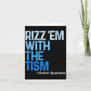 Reize sie mit dem Tismus - lustiges Autismus-Bewus Karte