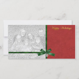 Reizend Feiertags-Foto-Schablone Feiertagskarte