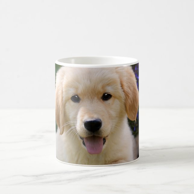 Reizend HundGoldie niedlicher Welpe, Foto _ Kaffeetasse (Mittel)