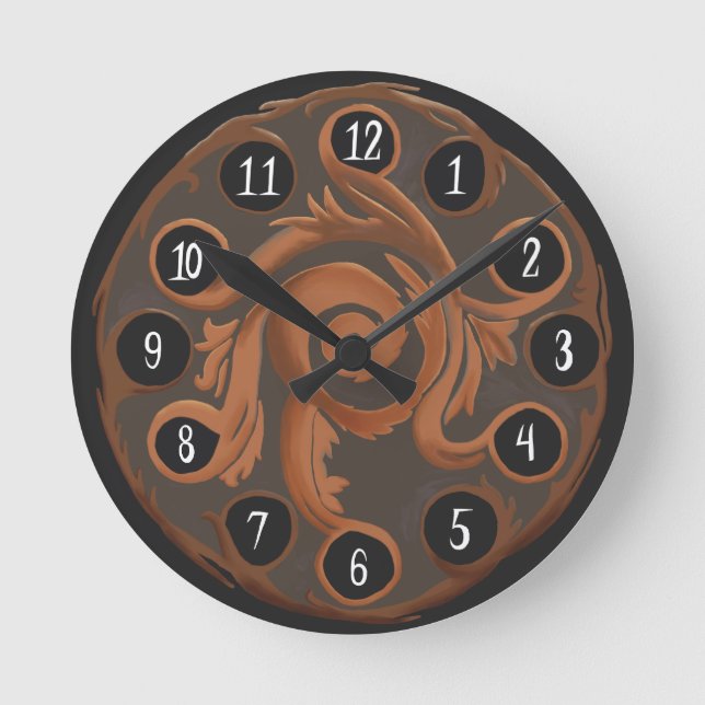 Reizend kupferne Uhr (Vorderseite)