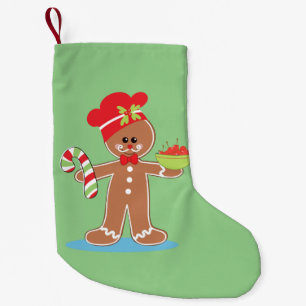Reizend Lebkuchen-Mann Kleiner Weihnachtsstrumpf