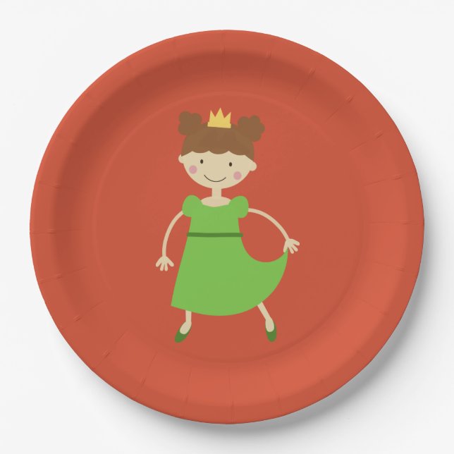 Reizend Prinzessin Pappteller (Vorderseite)
