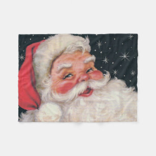 Reizend Vintager Weihnachtsmann Fleecedecke