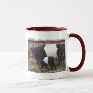 Reizende Beltie Kuh und Kalb Tasse