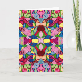 Reizende Blumenstrauß-Gruß-Karte Karte