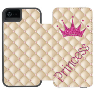 Reizende Chic Perlen, Tiara, Prinzessin, Glitzernd Incipio Watson™ iPhone 5 Geldbörsen Hülle