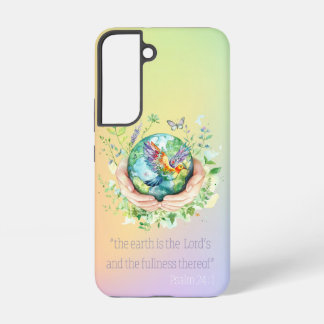 Reizende christliche Regenbogenhände Blumenerde Ta Samsung Galaxy Hülle
