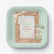 Reizende Dumme Gans Baby Shower Papierplatte