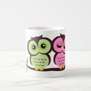 Reizende Eulen Kaffeetasse