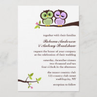 Reizende Eulen-kundenspezifische Hochzeit