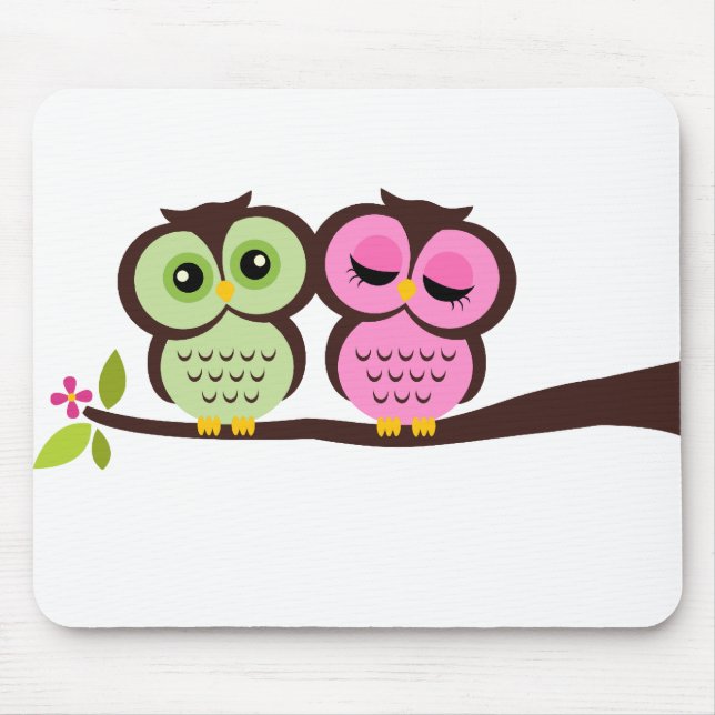Reizende Eulen Mousepad (Vorne)
