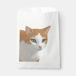 Reizende Ginger-Katzen-Kunst Geschenktütchen