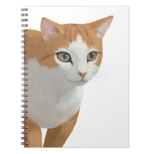 Reizende Ginger-Katzen-Kunst Notizblock